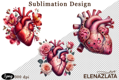 Watercolor Lungs, Brain and Heart Product Image 1