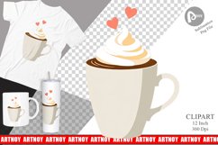 Heart Coffee Clipart Product Image 1