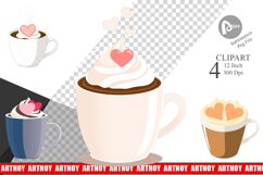 Heart Coffee Clipart Product Image 1