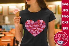 Heart Collage Design | Valentine Svg File for Cricut Product Image 1