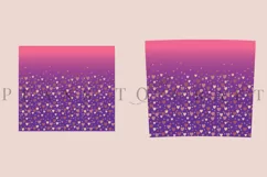 heart confetti purple gradient skinny tumbler sublimation design for 20oz and 30oz skinny tumbler sublimation wrap