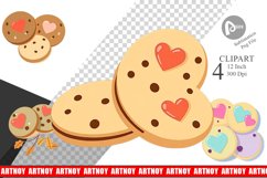 Heart Cookies Clipart Product Image 1