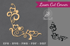 Heart Corner Laser Cut Product Image 1
