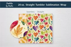 Heart Add Your Name Tumbler Wrap