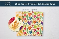 Heart Add Your Name Tumbler Wrap