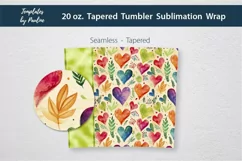 Heart Add Your Name Tumbler Wrap