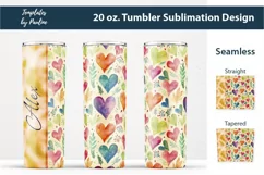 Heart Add Your Name Tumbler Wrap
