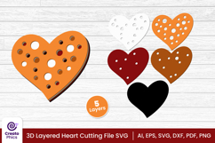 heart cut file-heart cutting file-heart svg-heart papercut-3d layered papercut-wedding-laser cutting