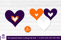heart cut file-heart cutting file-heart svg-heart papercut-3d layered papercut-wedding-laser cutting