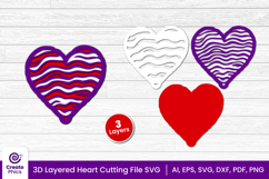 heart cut file-heart cutting file-heart svg-heart papercut-3d layered papercut-wedding-laser cutting