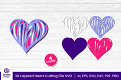 heart cut file-heart cutting file-heart svg-heart papercut-3d layered papercut-wedding-laser cutting