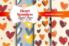 Heart Digital Paper Seamless Digital Pattern Product Image 1