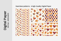 Heart Digital Paper Seamless Digital Pattern Product Image 2