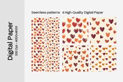 Heart Digital Paper Seamless Digital Pattern Product Image 2