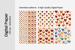 Heart Digital Paper Seamless Digital Pattern Product Image 2