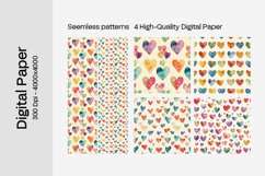 Heart Digital Paper Seamless Digital Pattern Product Image 2