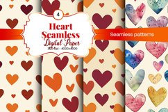 Heart Digital Paper Seamless Digital Pattern Product Image 1