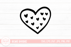 Heart Doodle Element SVG Cut File Product Image 1