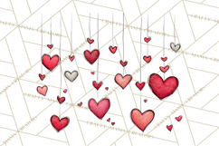 Whimsical Valentine Heart Doodle Clipart Cute PNG, Love Png Product Image 2