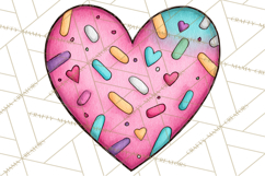 Whimsical Valentine Heart Doodle Clipart Cute PNG, Love Png Product Image 4