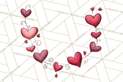 Whimsical Valentine Heart Doodle Clipart Cute PNG, Love Png Product Image 2