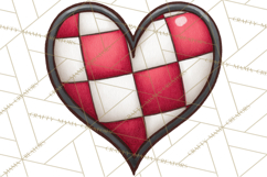 Whimsical Valentine Heart Doodle Clipart Cute PNG, Love Png Product Image 4