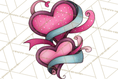 Whimsical Valentine Heart Doodle Clipart Cute PNG, Love Png Product Image 4