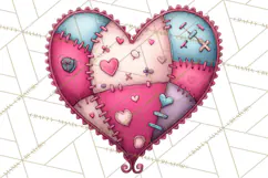 Whimsical Valentine Heart Doodle Clipart Cute PNG, Love Png Product Image 4