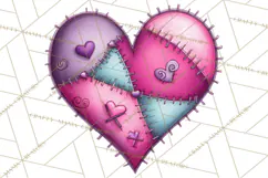 Whimsical Valentine Heart Doodle Clipart Cute PNG, Love Png Product Image 4