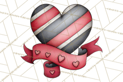 Whimsical Valentine Heart Doodle Clipart Cute PNG, Love Png Product Image 2