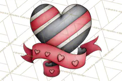 Whimsical Valentine Heart Doodle Clipart Cute PNG, Love Png Product Image 2