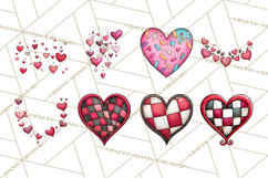 Whimsical Valentine Heart Doodle Clipart Cute PNG, Love Png Product Image 4