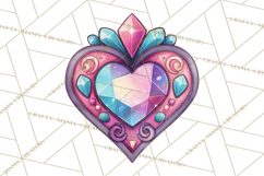 Whimsical Valentine Heart Doodle Clipart Cute PNG, Love Png Product Image 3