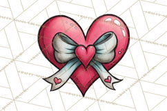 Whimsical Valentine Heart Doodle Clipart Cute PNG, Love Png Product Image 5