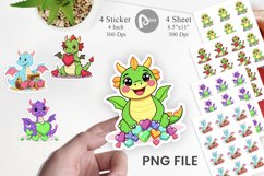 Heart Dragon Sticker Product Image 1