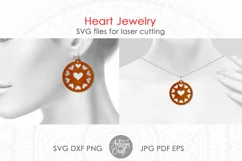  valentines earrings designs for laser cutting 