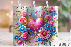 Nana Tumbler Wrap Sublimation, Grandma Tumbler Wrap, Nana Product Image 1