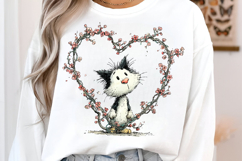 Heart Frame Mama Cat Clipart Product Image 2