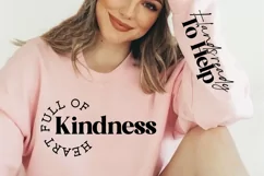 Heart Full Of Kindness Sleeve SVG, kindness SVG Design Product Image 3