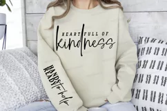 Heart Full Of Kindness Sleeve SVG, kindness SVG Design Product Image 2