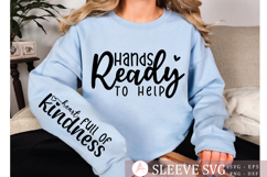 Heart full of kindness Sleeve SVG Design Product Image 3