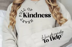 Heart Full Of Kindness Sleeve SVG, kindness SVG Design Product Image 2