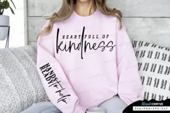 Heart Full Of Kindness Sleeve SVG, kindness SVG Design Product Image 1