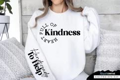 Heart Full Of Kindness Sleeve SVG, kindness SVG Design Product Image 1
