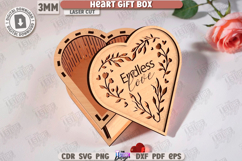 Valentine's Day Gift Box Laser Cut|Heart Shape Box|3D Laser Product Image 1