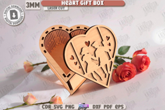 Valentine&#039;s Day Gift Box Laser Cut Bundle|Heart Shape Boxes Product Image 10