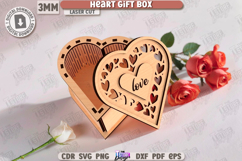 Valentine&#039;s Day Gift Box Laser Cut Bundle|Heart Shape Boxes Product Image 12