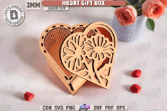 Valentine&#039;s Day Gift Box Laser Cut Bundle|Heart Shape Boxes Product Image 5