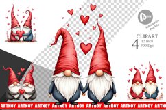 Heart Gnome Clipart Product Image 1
