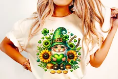 St Patrick's Day Gnome PNG, Lucky Day PNG, Shamrock PNG Product Image 2